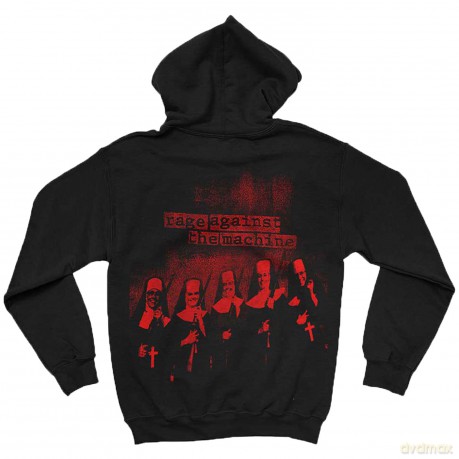 Rage Against The Machine: Unisex Pullover Hoodie: Nuns (Black) (Back Print) (Large)
