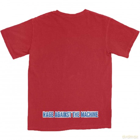 Rage Against The Machine: Unisex T-Shirt: Big E (Red) (Back Print) (X-Small)