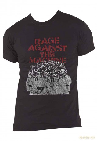 Rage Against The Machine: Unisex T-Shirt: Crowd Masks (Black) (Large)