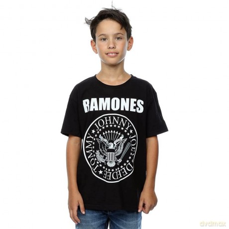 Ramones: Kids T-Shirt: Presidential Seal (Black) (11-12 Years)