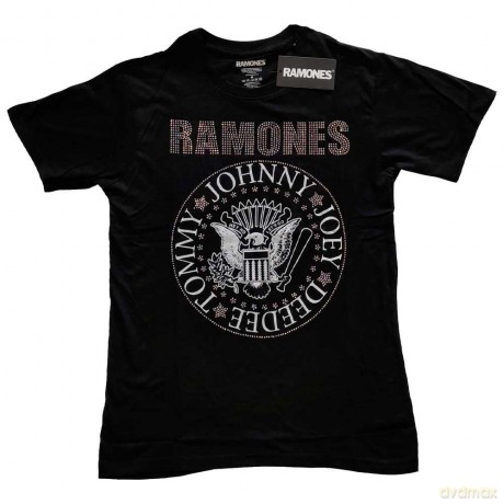 Ramones: Kids T-Shirt: Presidential Seal (Black) (Embellished) (3-4 Years)