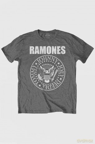 Ramones: Kids T-Shirt: Presidential Seal (Charcoal Grey) (5-6 Years)