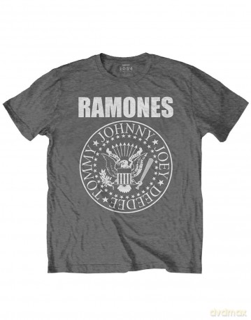 Ramones: Kids T-Shirt: Presidential Seal (Charcoal Grey) (9-10 Years)