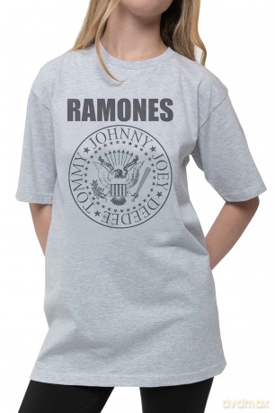 Ramones: Kids T-Shirt: Presidential Seal (Heather Grey) (7-8 Years)
