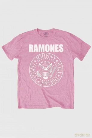 Ramones: Kids T-Shirt: Presidential Seal (Pink) (13-14 Years)