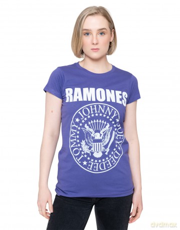 Ramones: Ladies T-Shirt: Presidential Seal (Purple) (X-Small)