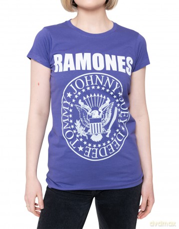 Ramones: Ladies T-Shirt: Presidential Seal (Purple) (X-Small)