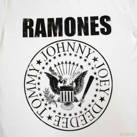 Ramones: Ladies T-Shirt: Presidential Seal (White) (Medium)