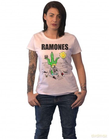 Ramones: Ladies Tee: Loco Live (Medium)