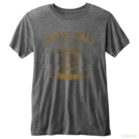 Ramones: Men's Fashion Tee: Forest Hills (Burn Out) (Medium)