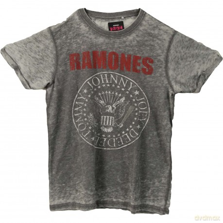 Ramones: Men's Fashion Tee: Presidential Seal (Burn Out) (XX-Large)