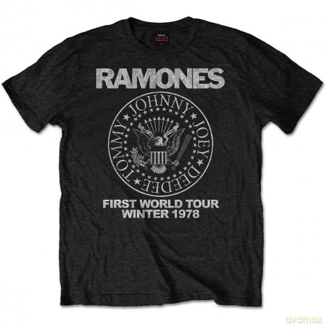 Ramones: Men's Tee: First World Tour 1978 (X-Large)