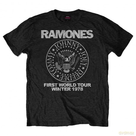 Ramones: Men's Tee: First World Tour 1978 (XX-Large)