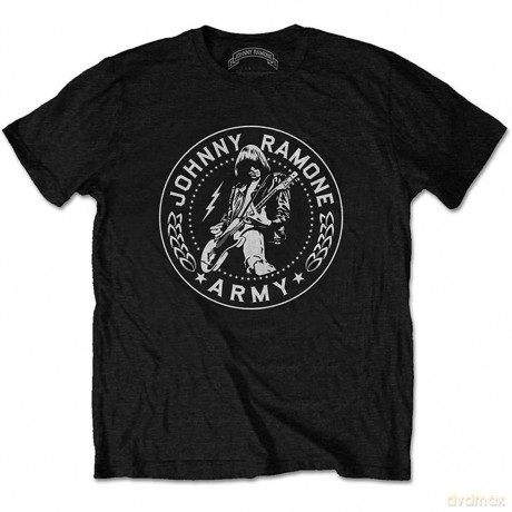 Johnny Ramone: Ramones Men's Tee: Johnny Army Seal (Large)