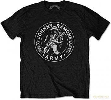 Johnny Ramone: Ramones Men's Tee: Johnny Army Seal (Large)