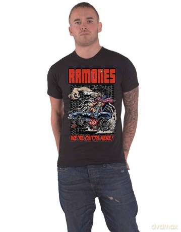 Ramones: Men's Tee: Outta Here (Large)