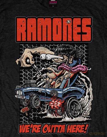 Ramones: Men's Tee: Outta Here (Large)