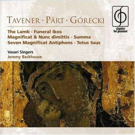 Vasari Singers/Backhouse: Class.For.Pleas.-Tavener, Part, Gorecki [CD]