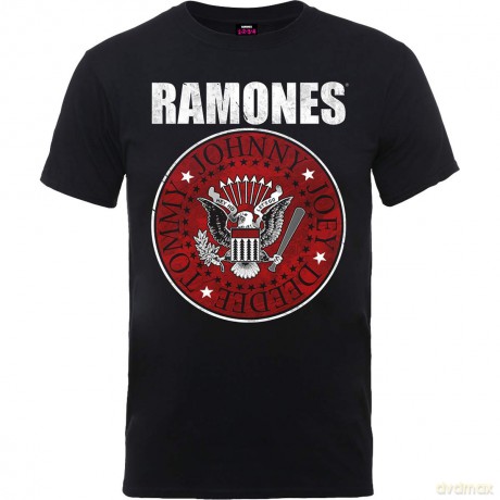 Ramones: Men's Tee: Red Fill Seal (X-Large)