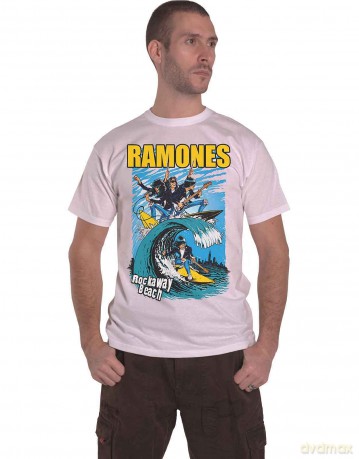 Ramones: Men's Vest Tee: Rockaway Beach (Small)
