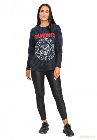 Ramones: Unisex Long Sleeve T-Shirt: Presidential Seal (Black) (Wash Collection) (XX-Large)
