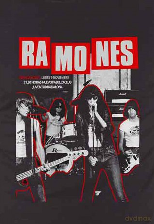 Ramones: Unisex T-Shirt: Barcelona (Black) (Medium)