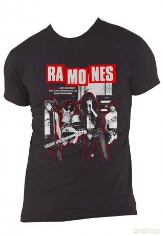Ramones: Unisex T-Shirt: Barcelona (Black) (Medium)