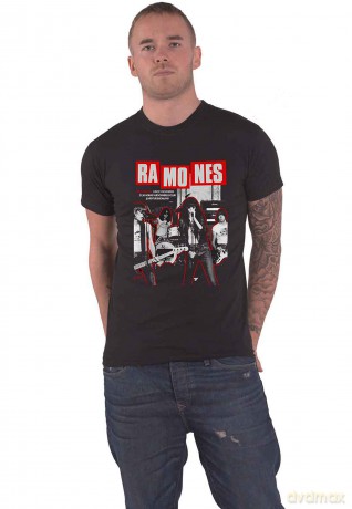 Ramones: Unisex T-Shirt: Barcelona (Black) (Small)