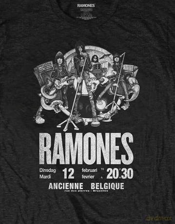 Ramones: Unisex T-Shirt: Belgique Eco (Black) (Large)