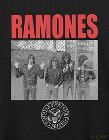 Ramones: Unisex T-Shirt: Cage Photo (Black) (Back Print) (Small)