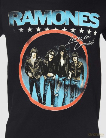 Ramones: Unisex T-Shirt: Circle Photo (Black) (Medium)