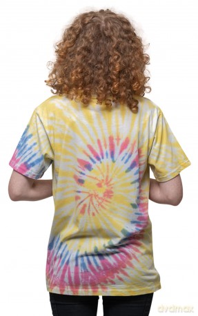 Ramones: Unisex T-Shirt: Crest Psych (Yellow) (Wash Collection) (Large)