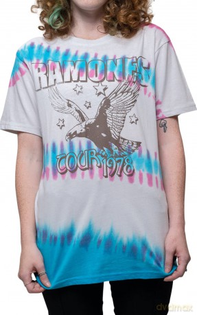 Ramones: Unisex T-Shirt: Eagle (Natural) (Wash Collection) (Small)