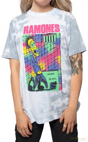 Ramones: Unisex T-Shirt: Escapeny (White) (Wash Collection) (Small)