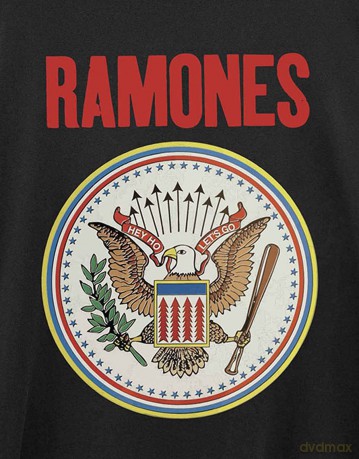 Ramones: Unisex T-Shirt: Full Colour Seal (Black) (Medium)