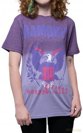 Ramones: Unisex T-Shirt: Mondo Bizarro (Purple) (Wash Collection) (XX-Large)