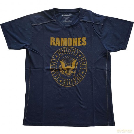 Ramones: Unisex T-Shirt: Presidential Seal (Navy Blue) (Wash Collection) (X-Large)