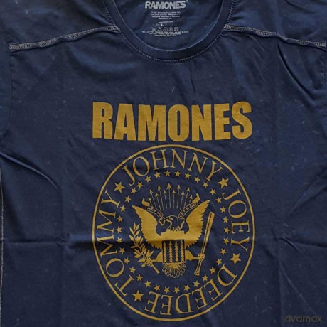 Ramones: Unisex T-Shirt: Presidential Seal (Navy Blue) (Wash Collection) (X-Large)