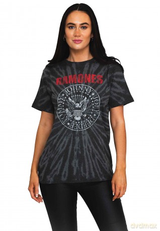 Ramones: Unisex T-Shirt: Presidential Seal 2 (Black) (Wash Collection) (X-Large)