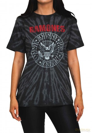 Ramones: Unisex T-Shirt: Presidential Seal 2 (Black) (Wash Collection) (X-Large)