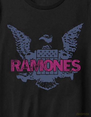 Ramones: Unisex T-Shirt: Purple Eagle (Black) (Large)