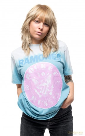 Ramones: Unisex T-Shirt: Rocket To Russia (Blue) (Wash Collection) (X-Large)