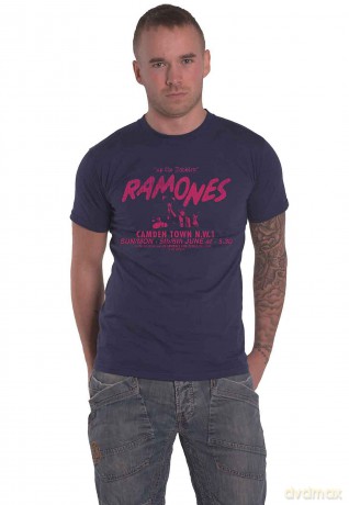Ramones: Unisex T-Shirt: Roundhouse (Navy Blue) (XX-Large)