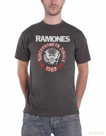 Ramones: Unisex T-Shirt: Subterranean Jungle (Charcoal Grey) (Medium)
