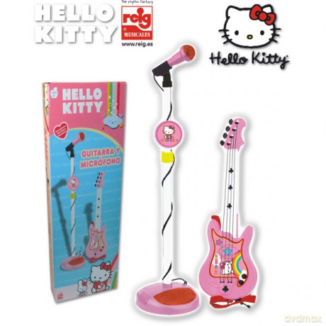 REIG Hello Kitty Mikrofon na Statywie i Gitara [ZABAWKA]