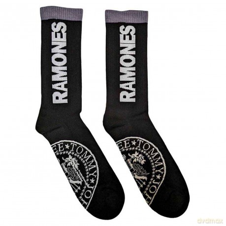 Ramones: Unisex Terry Socks: Presidential Seal (Black) (UK Size 4 - 7)
