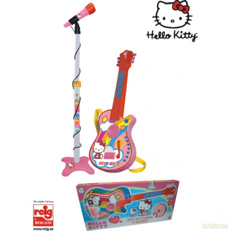 REIG Hello Kitty Mikrofon na Statywie i Gitara [ZABAWKA]