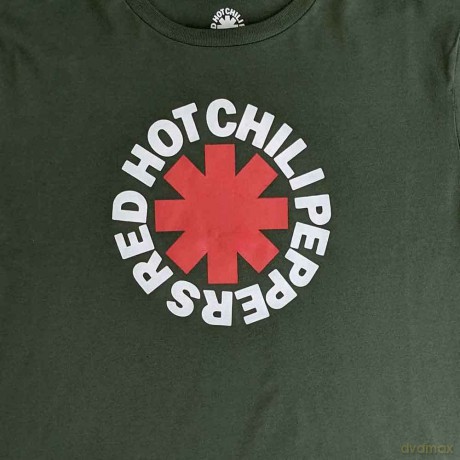 Red Hot Chili Peppers: Ladies Crop Top: Classic Asterisk (Green) (X-Large)