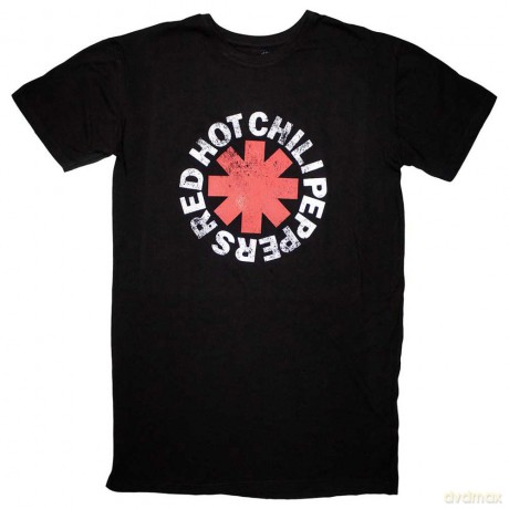 Red Hot Chili Peppers: Ladies T-Shirt Dress: Classic Asterisk (Black) (Medium)