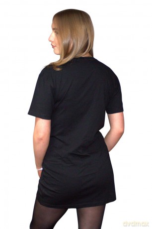 Red Hot Chili Peppers: Ladies T-Shirt Dress: Classic Asterisk (Black) (Small)